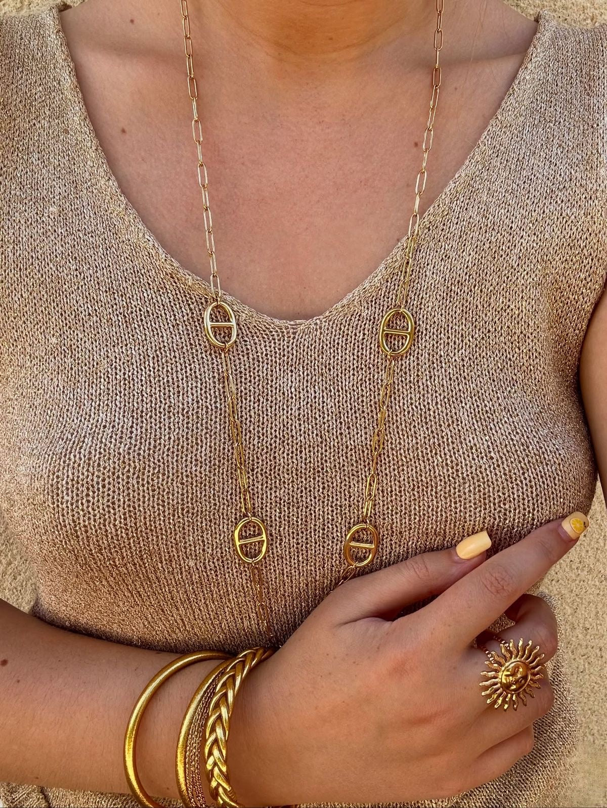 sautoir maille marie.