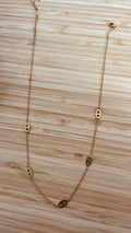 collier maille marine