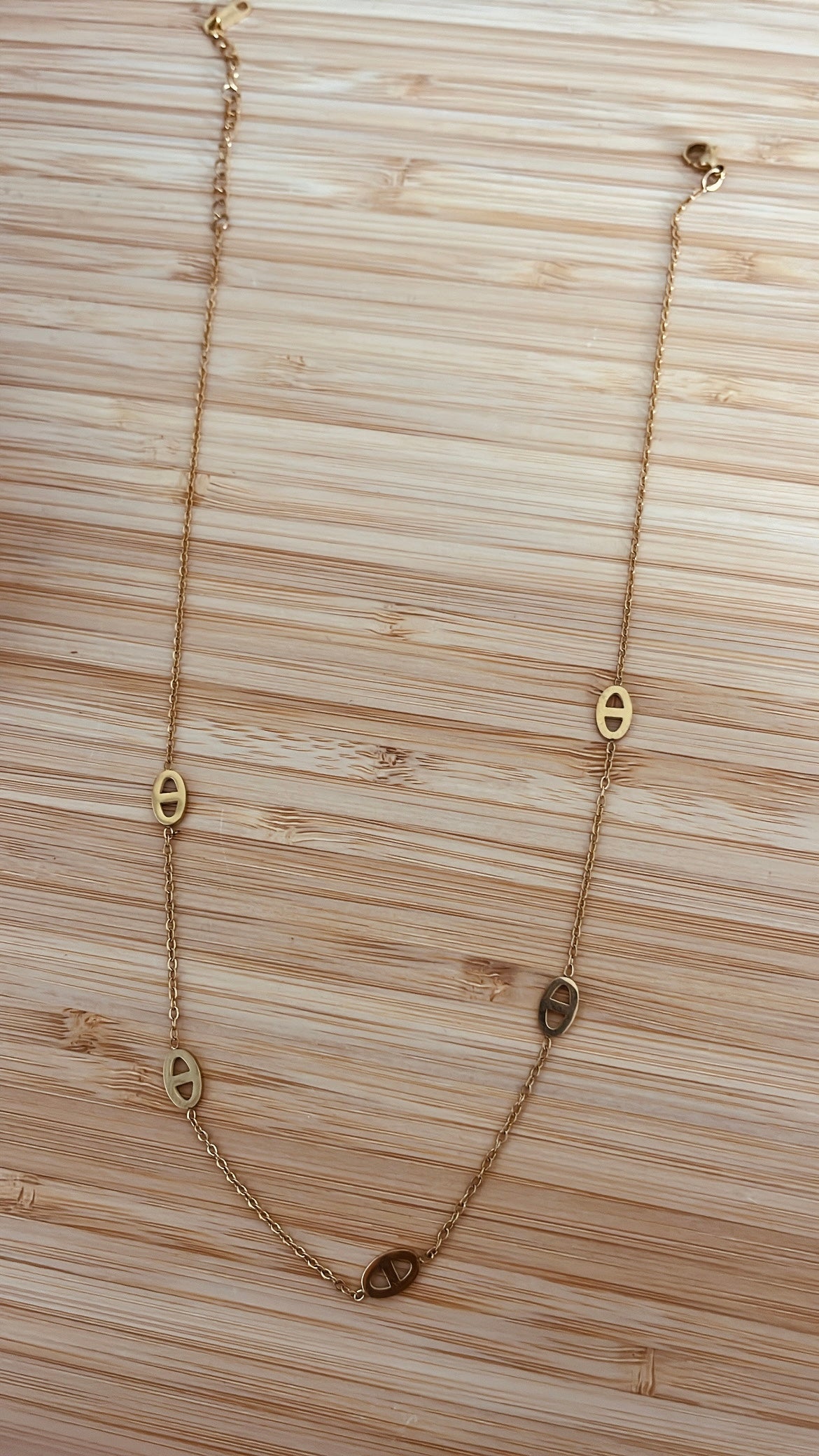 collier maille marine