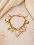bracelet breloque lilas
