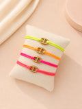 bracelet cordon maille marine