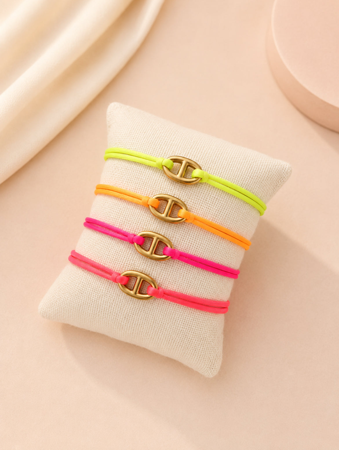 bracelet cordon maille marine