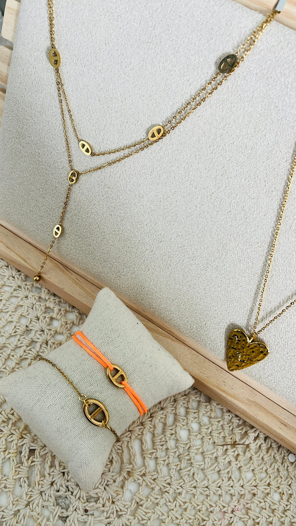 bracelet cordon orange