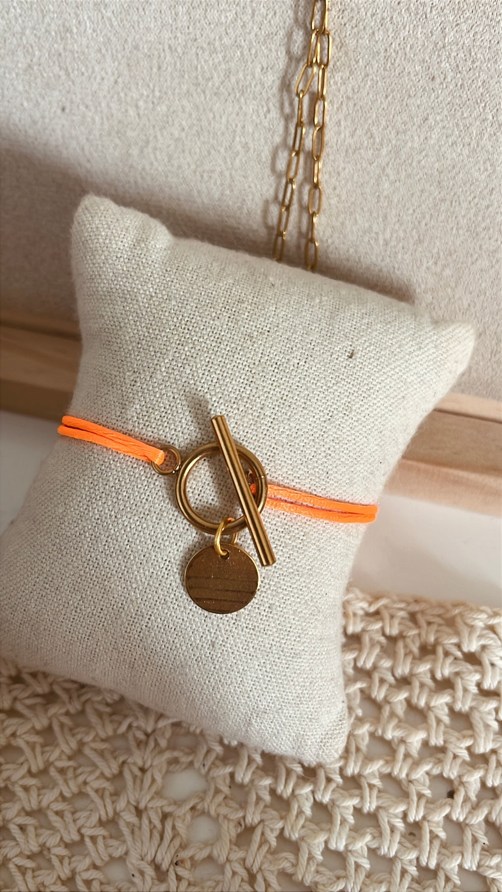bracelet cordon breloque